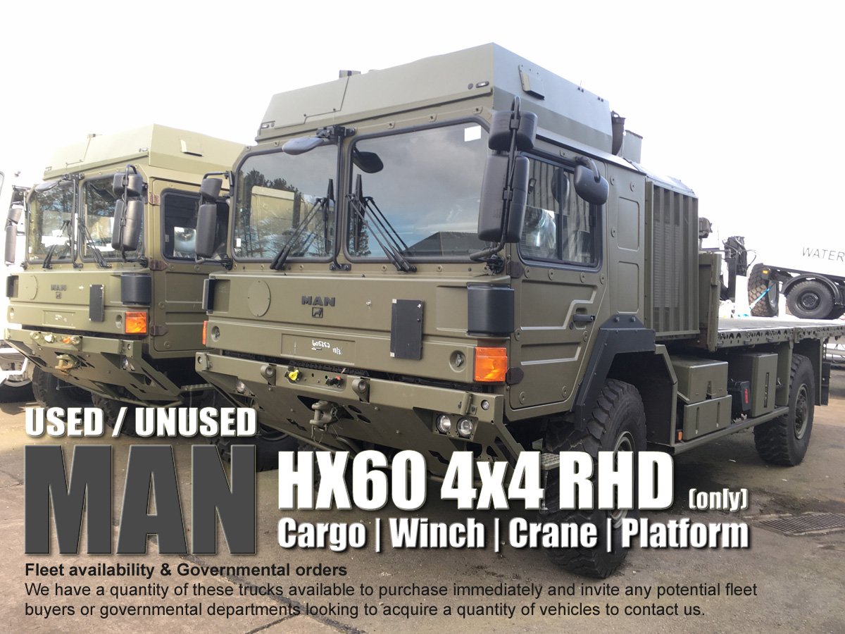 Range of Ex Army MAN HX Trucks Range of Ex Army MAN HX Trucks